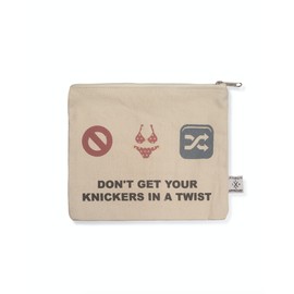 Los Angeles trading company Emoji  "DON'T GET YOUR KNICKERS IN A TWIST" makeup bag LATC