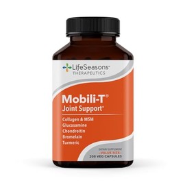 LifeSeasons Mobili-T - Joint Support Supplement - Reduce Inflammation & Aches - Increase Range of Motion - Rebuild Tissue & Cartilage - MSM Chondroitin Collagen Glucosamine & Turmeric - 208 Capsules