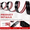 LSGCQ Protector de esquina de pared flexible, autoadhesivo, para despegar