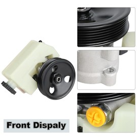 WMPHE Power Steering Pump with Pulley & Reservoir Compatible with Jeep Liberty 2002 2003 2004 2005 2006, Replacement for 20-64610, 52088710AA