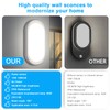 Oraymin 10W LED Wall Lamp with Motion Sensor, 4000K Neutral