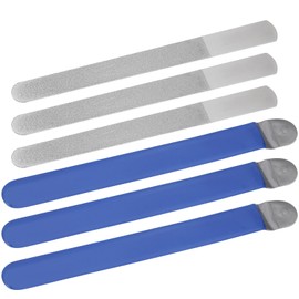 YINETTECH 3PCS Diamond Nail File Length 20cm Stainless Steel Nail Buffer for Foot Care Manicure Pedicure for Home Personal Care Nail Salons Beauty Salons Silver