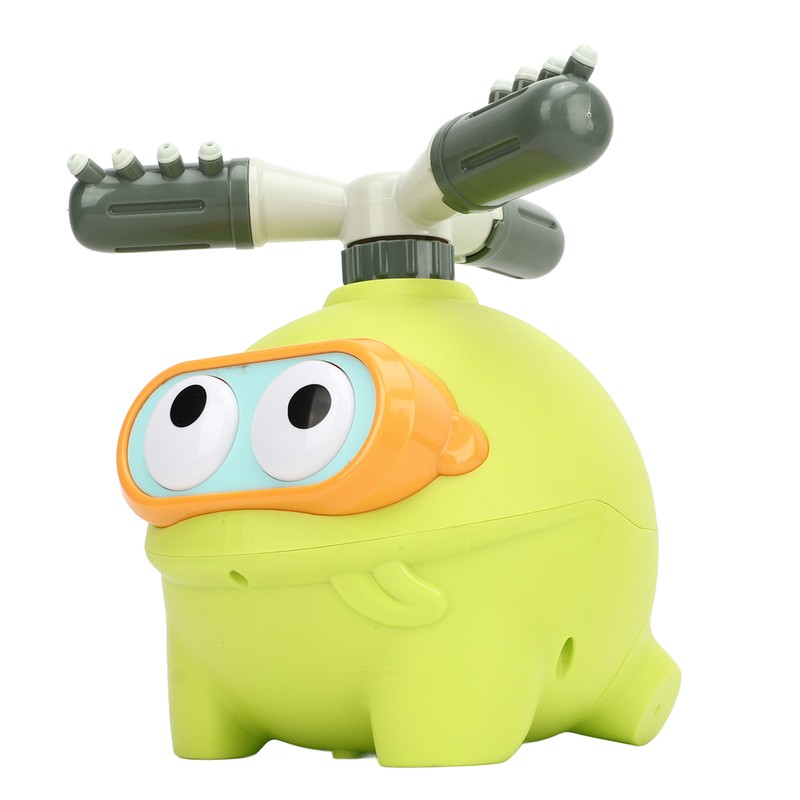 Kids Water Spray Sprinkler Rotatable Cute Frog Shape Outdoor Water