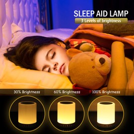 Night Light Portable Wireless Bluetooth Speaker RAGZAN Smart Touch Control Bedside Table Lamp with Colorful Led, Best Gift for Women Men Teens Kids Children Students Girlfriend Boyfriend