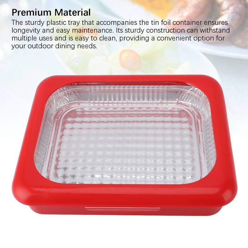 Tin Foil Storage Tray Foil Insulation Picnic Pan Food Container