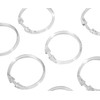 WENKO Shower Curtain Rings Large Transparent Set of 12 Transparent