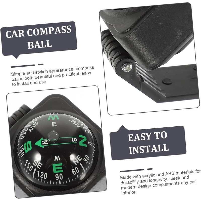 Outdoor Car Compass Compass Ball Adjustable Car Direction Decoration Boat