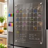 Clear Acrylic Monthly Planner for Refrigerator – Reusable Dry Erase