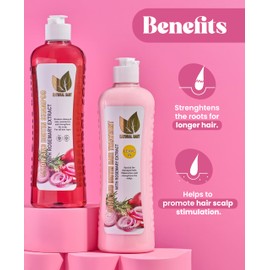 NATURAL SANT - Onion Biotin and Rosemary Shampoo & Treatment Set for Stronger, Thicker and Longer Hair - Soft and Shine, Hair Loss and Thinning Hair, Growth Shampoo, Paraben Free, Silicone Free