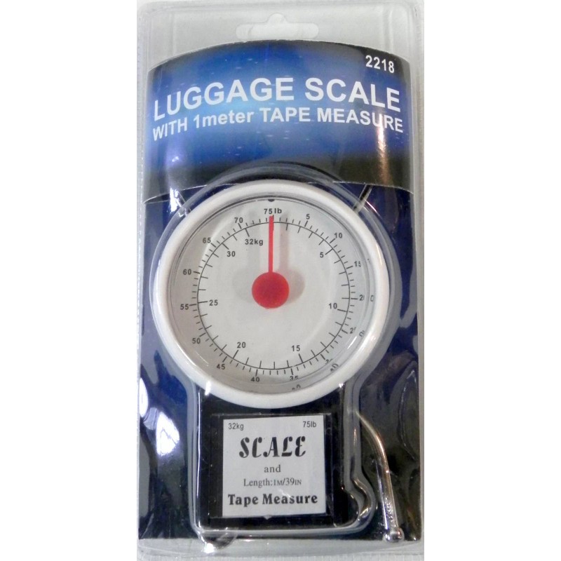 Dependable Luggage Baggage Scale with Tape Measure with Dial Display