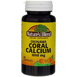 Natures Blend Okinawa Coral Calcium 1,000 mg 60 Caps by Natures Blend                                                                                 