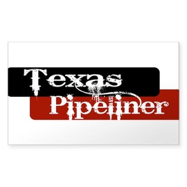 CafePress Texas Pipeliner Sticker Rectangle Bumper Sticker Car Decal