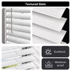 LazBlinds 2 Inch Faux Wood Blinds with Crown Valance, Cordless
