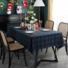 ZIQINPSQ Dining Room Rectangle Fabric Tablecloth, British Style Plaid Print