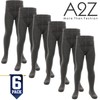 A2Z 4 Kids Cotton Rich 6 Pack Uniform School Tights