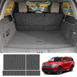 JTYZSM Backrest Mat for 2018-2024 Ford Expedition Max/Lincoln Navigator L Cargo Mat All Weather Rear Seat Back Cover Mat Cargo Liner for 18-24 Ford Expedition Max/Lincoln Navigator L Accessories