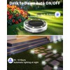 Solar Ground Lights Outdoor 18 Pack Waterproof, Upgraded Solor Garden