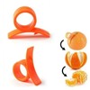 2Pcs/Set Orange Peeler Tools Citrus Peel Cutter Plastic Easy Fruit