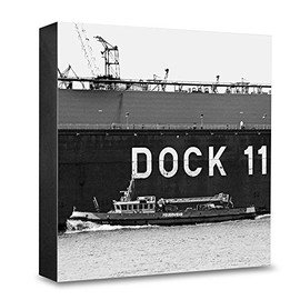 Architect's Photography Photo Picture Block in Three Sizes with Hamburg Dock 11