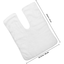 Milisten Toallas para el Cabello en la Ducha de Microfibra Gruesa White, absorbentes y Ligeras para salón de Belleza y Uso Diario