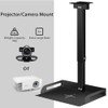 Universal Projector Ceiling Mount with Tray for Projector/Camera, Aluminum Alloy