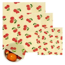 GmeDhc Beeswax Cloths, Wax Paper for Food, Reusable Beeswax Wipes for Wrapping, Food, Cheese Bread, 3 Sizes S/M/L