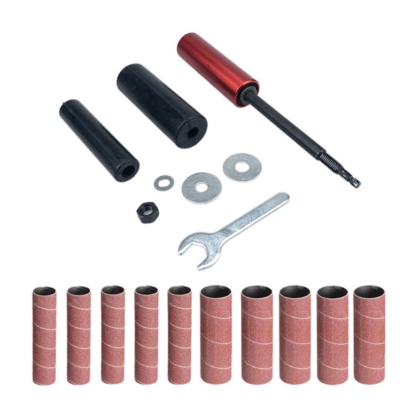 MagiDeal Rubber Sanding Drum Sleeves Kit Sanding Tools Sanding Sleeves