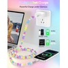 Jiunai Beaded Phone Charger 60W Charge 6ft Cute Heart Star
