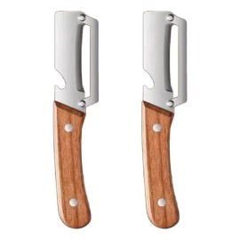 Pelador De Cocina Tipo Navaja Con Mango De Madera