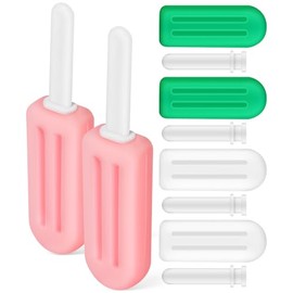 Yardwe 6 piezas Chewies para Alineadores con Asas de Silicona Segura Diseño Portátil Forma de Paleta para Adultos Compatible con Brackets y Alineadores Invisibles