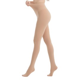 Hiltzo 80D Tights for Women, Semi-Opaque, Colourful Fine Tights, Comfort Waistband, Elastic Women's Tights, skin-coloured, S-M