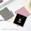 1 Pcs Small Jewelry Gift Box with Drawstring bag,Square Cardboard