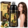 Shampoo para Canas, Hair Dye Shampoo Cubre Canas al Instante,