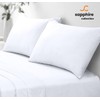 Sapphire Collection Luxury Percale Non Iron White Pair Of Pillowcases