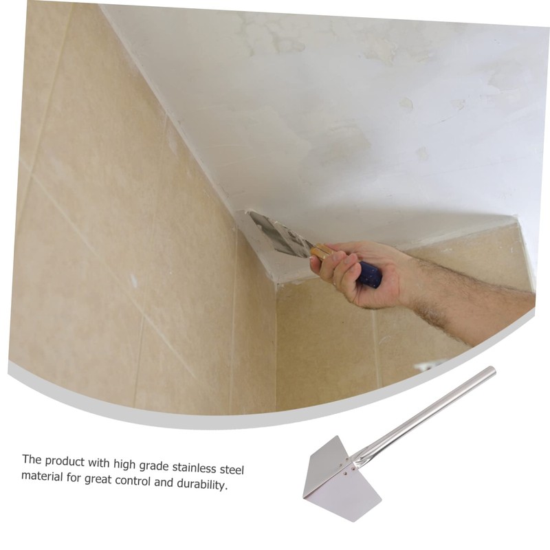 Outanaya 6pcs Stainless Steel Corner Trowel for Drywall Plastering Ergonomic