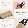 JEELAD Key Ring, Carabiner, Tactical Ring, Velcro, Molle Key Holder,