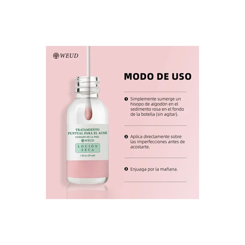 Weud Loción Seca Tratamientos Tópicos Para El Acné 29ml