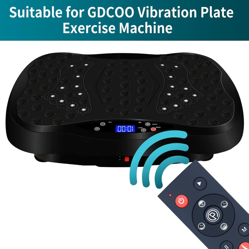 Replacement VibrationPlate Platform Remote Control for GDCOO/SoftGym/HitGo/STYNGT/TISSCARE/HOTSWEAT/HOTWAVE/VASSON/Taevno Vibration Plate Exercise