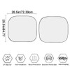Binienty Animal Leopard Cheetah Stripe Print Auto Windshield Sun Shade-
