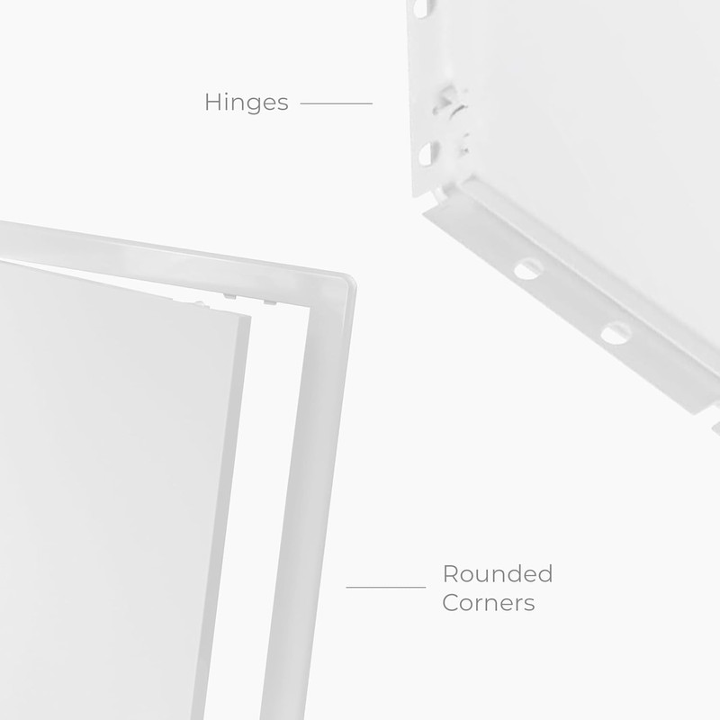 HVAC OV 4x8 Inch White Access Panel – ABS Plastic