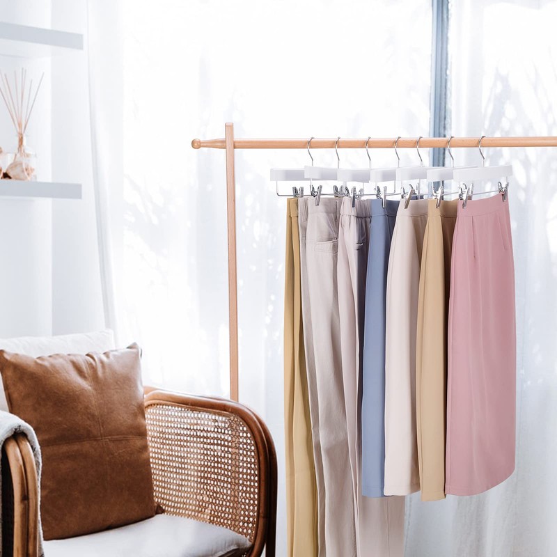 Nature Smile Wooden Pants Hangers Wood Bottom Jeans Skirt Hanger