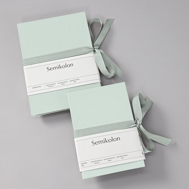 Semikolon Leporello Classico Photoalbum, Green (moss)