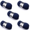 Pack of 5 x 100g Balls Chunky Wool - Navy