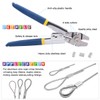 Glarks Up To 2.2mm Wire Rope Crimping Tool With 150Pcs
