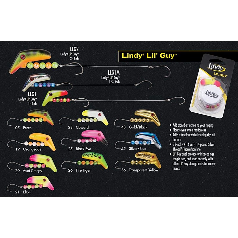 Lindy Lil Guy Fire Tiger #4 Hook, 1 Inch