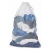 DurReus Large Mesh Drawstring Travel Laundry Bag Durable,Reusable,Foldable,Heavy Duty Storage