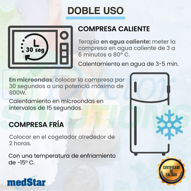 MedStar Compresa Para Terapia Frío/calor De Gel Medstar 17x15 Cm