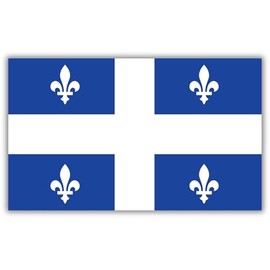Magnet Me Up Quebec Flag Magnet, 4x6 Inches, 46F Flexible Magnetic Decal, Heavy Duty Vinyl Magnet for Car, Truck, SUV, Fridge, Locker, Canadian Province Souvenir, Made in USA,