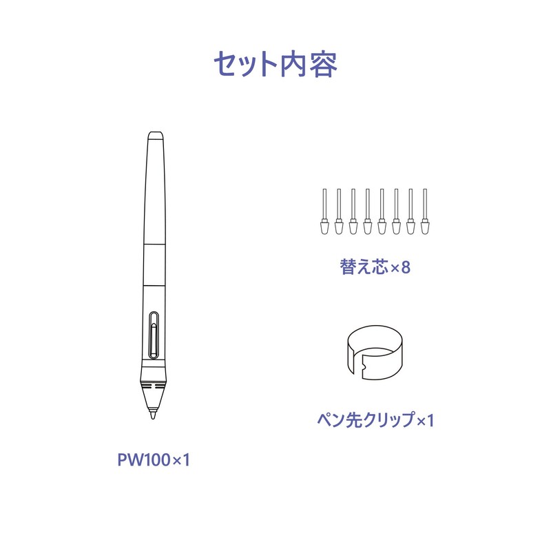 HUION PW100 Pen Tablet for H640P/H950P/H610PROV2/HS610/HS64/H320M/H1060P/H1161 No Charge Pen