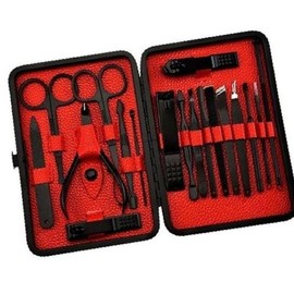 etc Case Beauty Black Set Nail Clippers Including 19 Types / 케이스 미용 블랙 세트 손발톱 19종 포함 손톱깍이